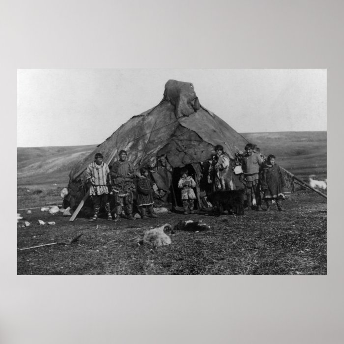 Eskimo Igloo Near Nome, Alaska Photograph Print