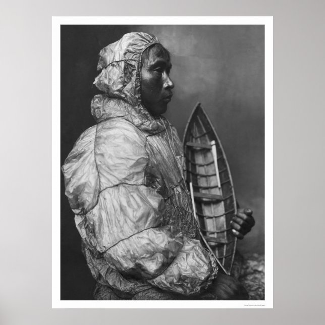 Eskimo Kayaker & Toy Boat 1922 Poster (Front)