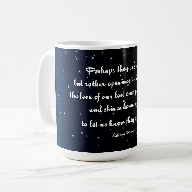 Eskimo proverb  perhaps they are not stars coffee mug (Front Left)