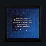 Eskimo Proverb  Perhaps they are not stars   Gift Box<br><div class="desc">Eskimo Proverb Perhaps they are not stars has a star field background with blue borders.</div>