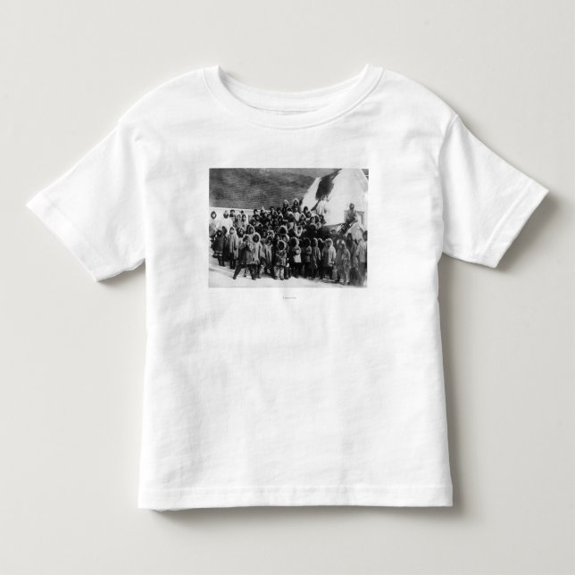 Eskimo School Children in Alaska Photograph Toddler T-shirt (Front)