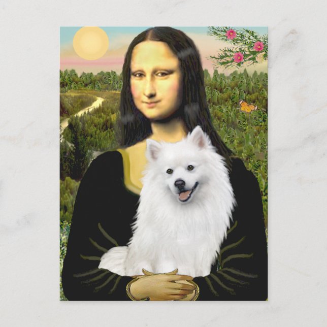 Eskimo Spitz 1 - Mona Lisa Postcard (Front)