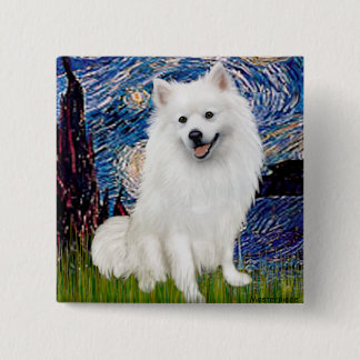 Eskimo Spitz 1 - Starry Night (Vert) Button