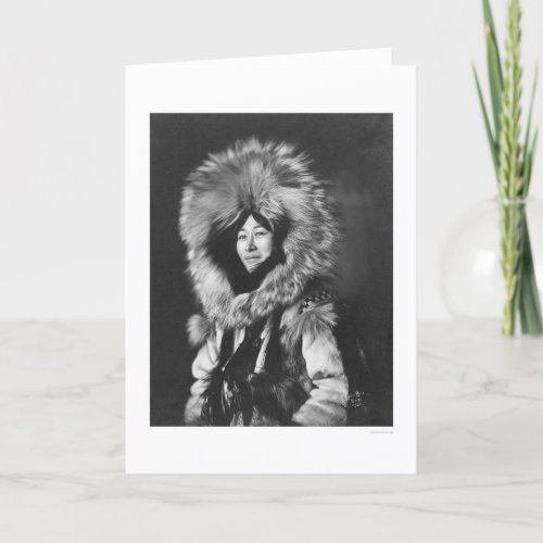 Eskimo Woman Wearing Fur Coat 1915 Card