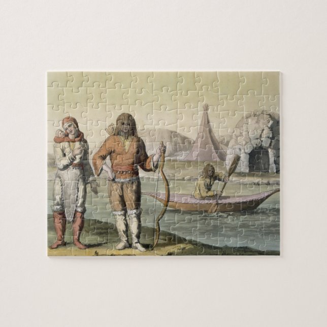 Eskimos at Hudson Bay, from 'Le Costume Ancien et Jigsaw Puzzle (Horizontal)