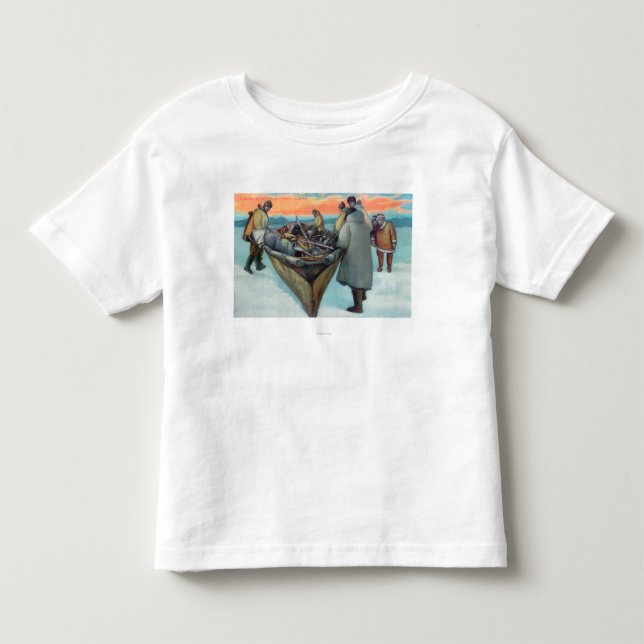 Eskimos Launching Whaling Boat Toddler T-shirt (Front)
