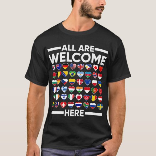 ESL Teacher All Are Welcome Here For Worlds Virtua T_Shirt