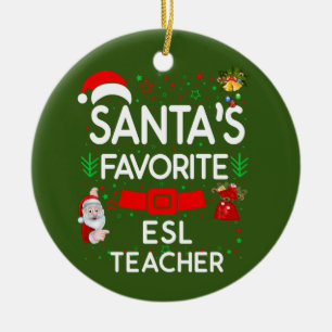 ESL teacher Ceramic Ornament