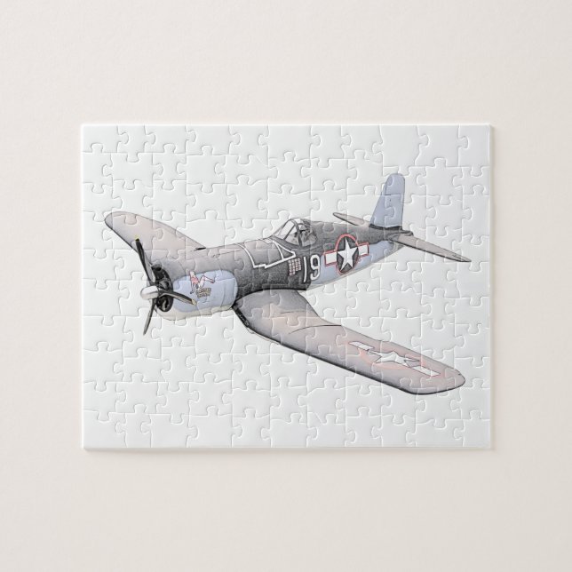 ESM F-4U Corsair airplane Jigsaw Puzzle (Horizontal)