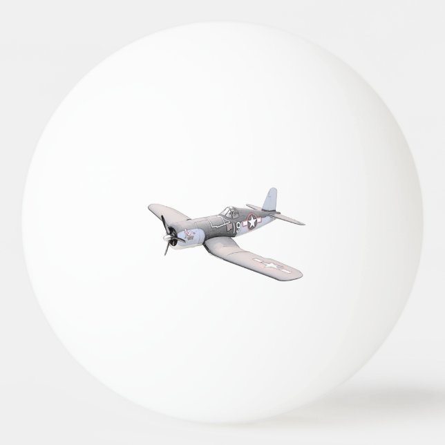ESM F-4U Corsair airplane Ping-Pong Ball (Front)