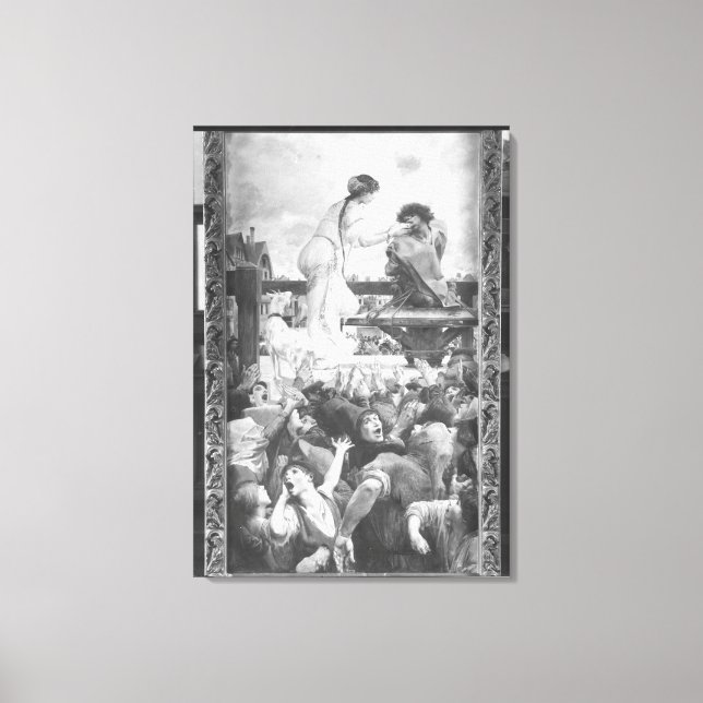 Esmeralda and Quasimodo, 1905 Canvas Print (Front)