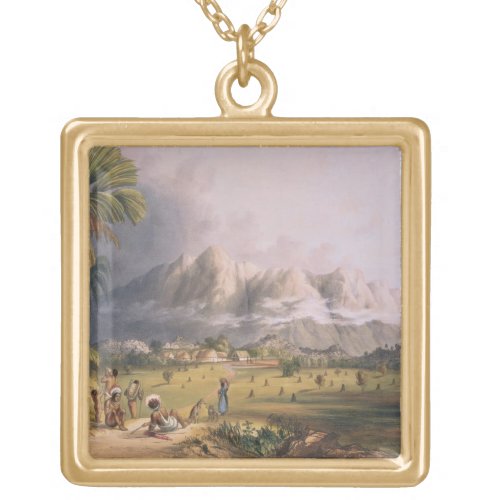 Esmeralda on the Orinoco site of a Spanish Missi Gold Plated Necklace