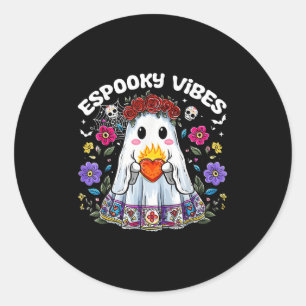Esoky Vibes Maestra Soky Halloween Mexican Girls Classic Round Sticker