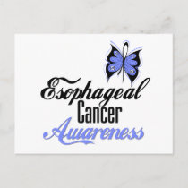 Esophageal Cancer Awareness Butterfly Postcard