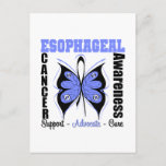 Esophageal Cancer Awareness Butterfly Postcard