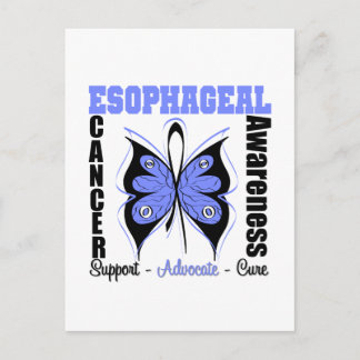 Esophageal Cancer Awareness Butterfly Postcard