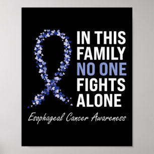 Esophageal Cancer Awareness Gifts Co. Purple Periw Poster