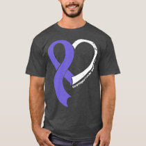 Esophageal Cancer Awareness Hople Love Heart Ribbo T-Shirt