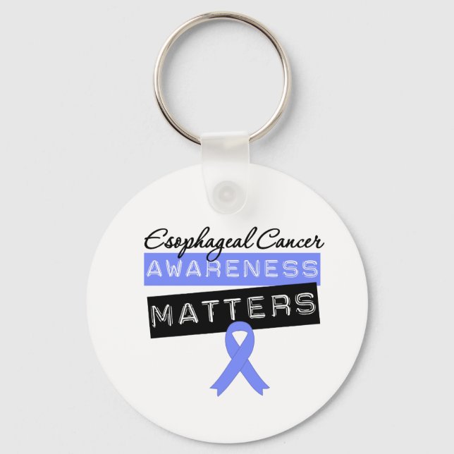 Esophageal Cancer Awareness Matters Keychain (Front)