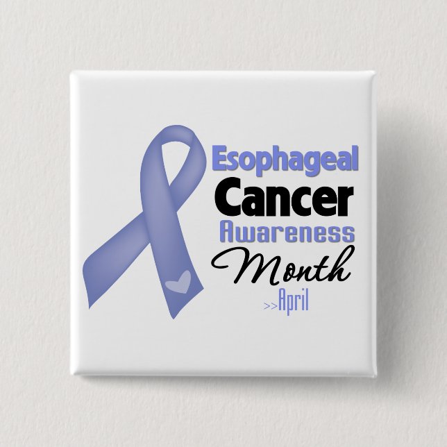 Esophageal Cancer Awareness Month Pinback Button (Front)