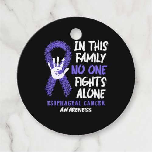 Esophageal Cancer Awareness No One Fights Alone _  Favor Tags