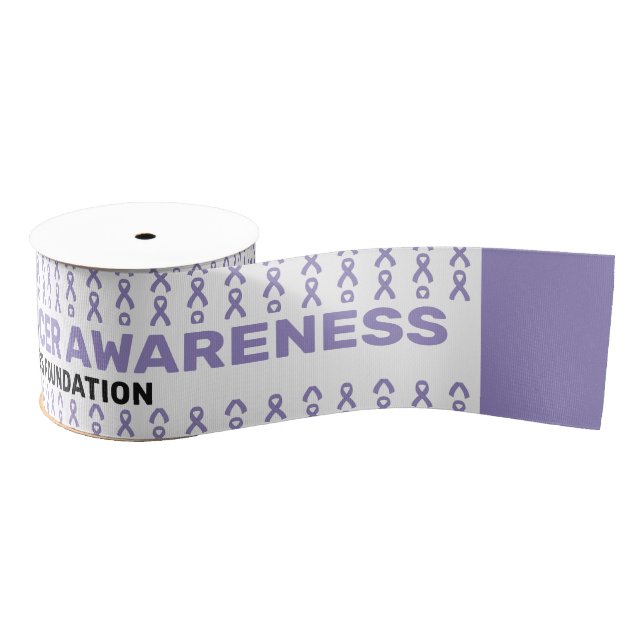 Esophageal Cancer Awareness Pattern Ribbon (Spool)