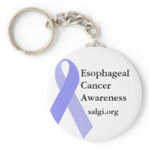 Esophageal Cancer Awareness Periwinkle Key Chain