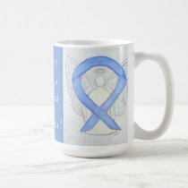 Esophageal Cancer Awareness Ribbon Angel Mug