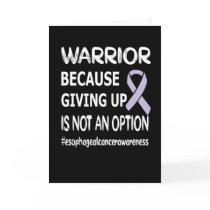 Esophageal Cancer Awareness Ribbon Cancer Warrior Card