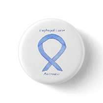 Esophageal Cancer Awareness Ribbon Custom Art Pin