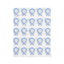 Esophageal Cancer Awareness Ribbon Fleece Blankets