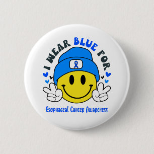 Esophageal Cancer Awareness Ribbon Support Gifts Button
