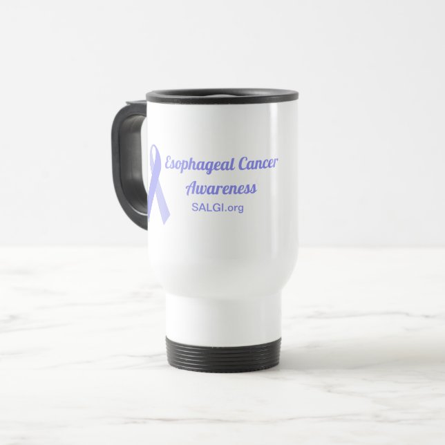 Esophageal Cancer Awareness Travel Mug, 15 oz Mug (Front Left)