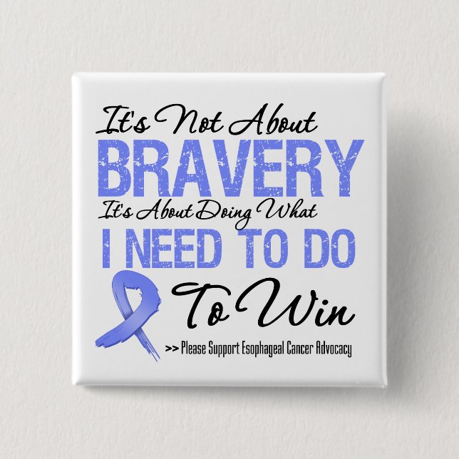 Esophageal Cancer Battle Pinback Button (Front)