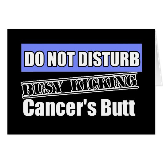Esophageal Cancer Do Not Disturb Kicking Butt (Front Horizontal)