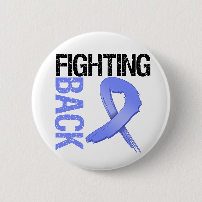 Esophageal Cancer Fighting Back Button (Front)