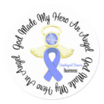 Esophageal Cancer God Made My Hero An Angel Classic Round Sticker