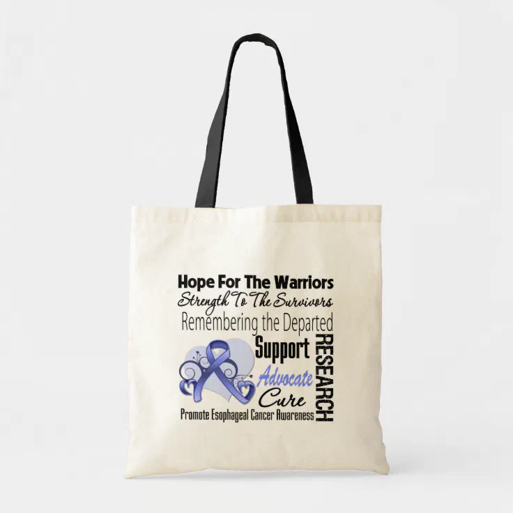 Esophageal Cancer Hope Tribute Collage Tote Bag | Zazzle