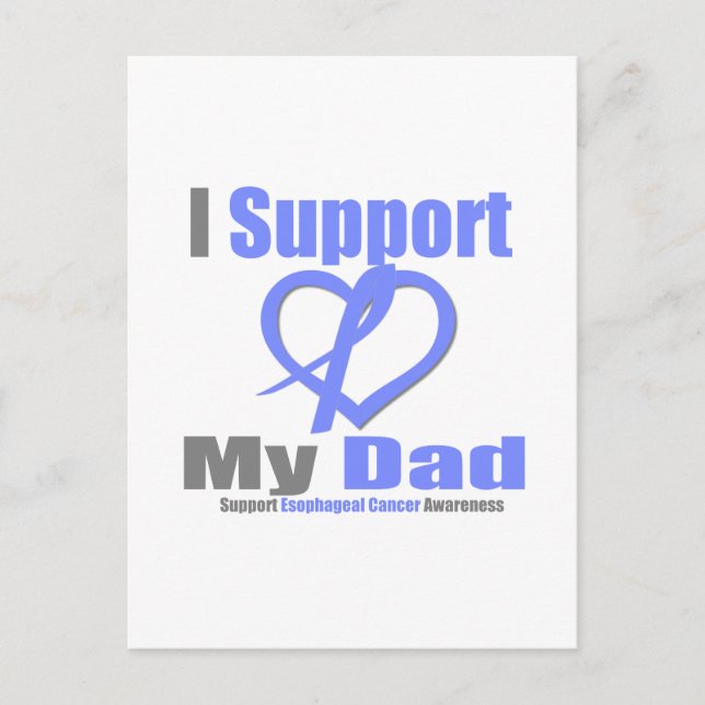 Esophageal Cancer I Support Dad Postcard (Front)
