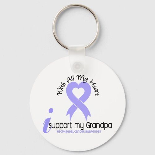 Esophageal Cancer I Support My Grandpa Keychain