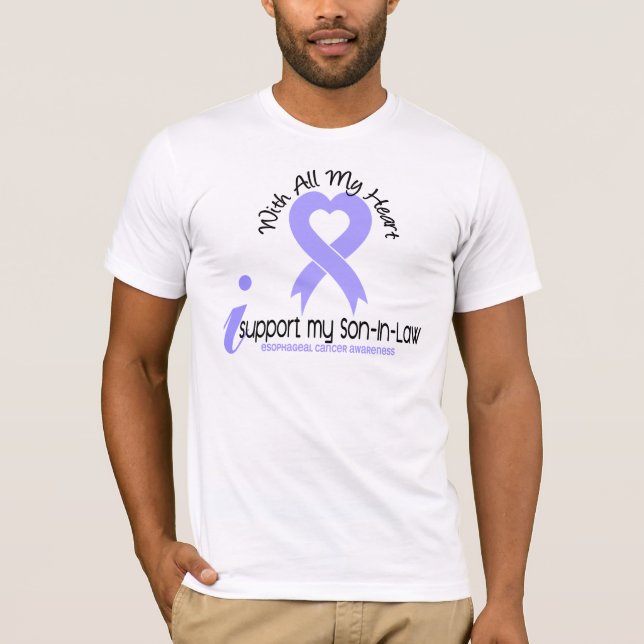 Esophageal Cancer I Support My Son-In-Law T-Shirt (Front)