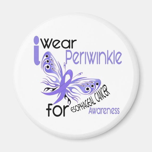 Esophageal Cancer I WEAR PERIWINKLE FOR AWARENESS Magnet (Front)
