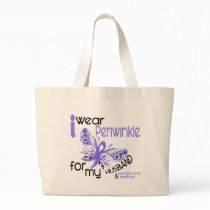 Esophageal Cancer I WEAR PERIWINKLE FOR MY HUSBAND Large Tote Bag