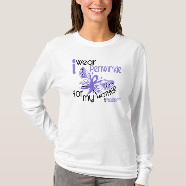 Esophageal Cancer I WEAR PERIWINKLE FOR MY MOTHER T-Shirt (Front)