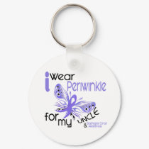 Esophageal Cancer I WEAR PERIWINKLE FOR MY UNCLE Keychain