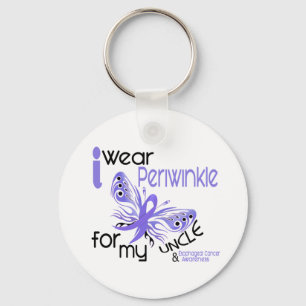 Esophageal Cancer I WEAR PERIWINKLE FOR MY UNCLE Keychain