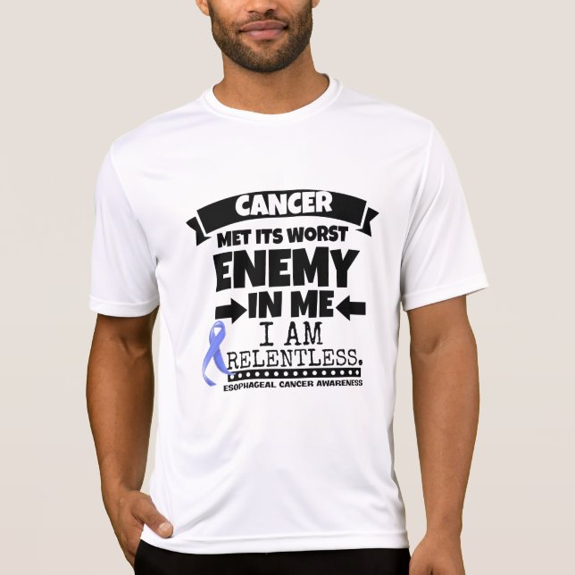 Esophageal Cancer Met Its Worst Enemy in Me T-Shirt (Front)