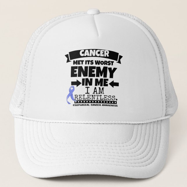 Esophageal Cancer Met Its Worst Enemy in Me Trucker Hat (Front)