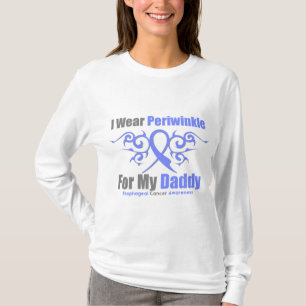 Esophageal Cancer Periwinkle Ribbon Daddy T-Shirt