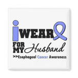 Esophageal Cancer Periwinkle Ribbon For My Husband Magnet